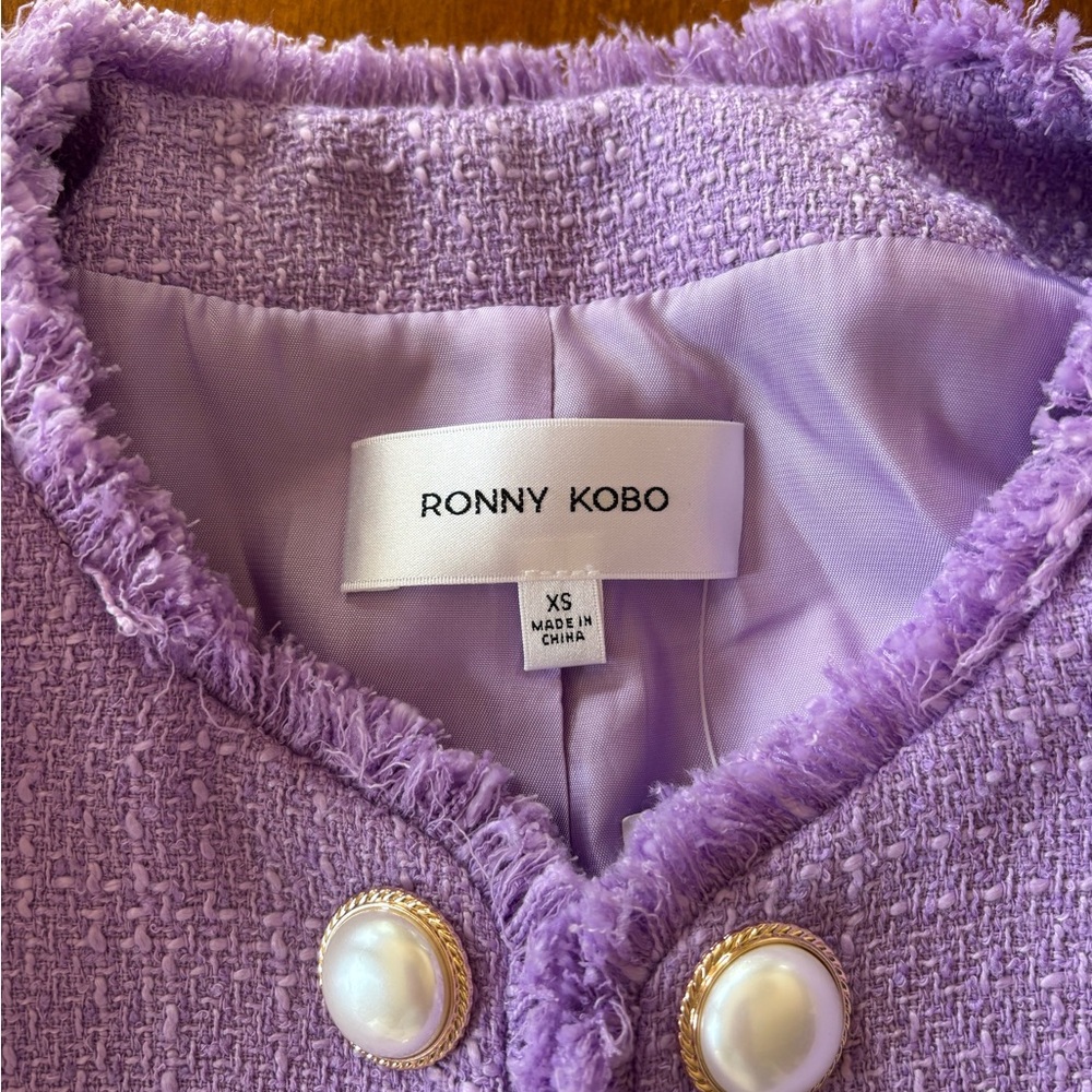 Ronny Kobo Collection Lilac Kids Blazer - Picture 5 of 6